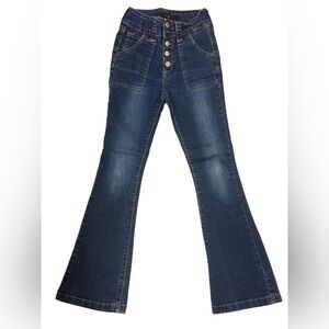 Joe's Jeans Dark Blue Flare Leg Denim Girls Size 10